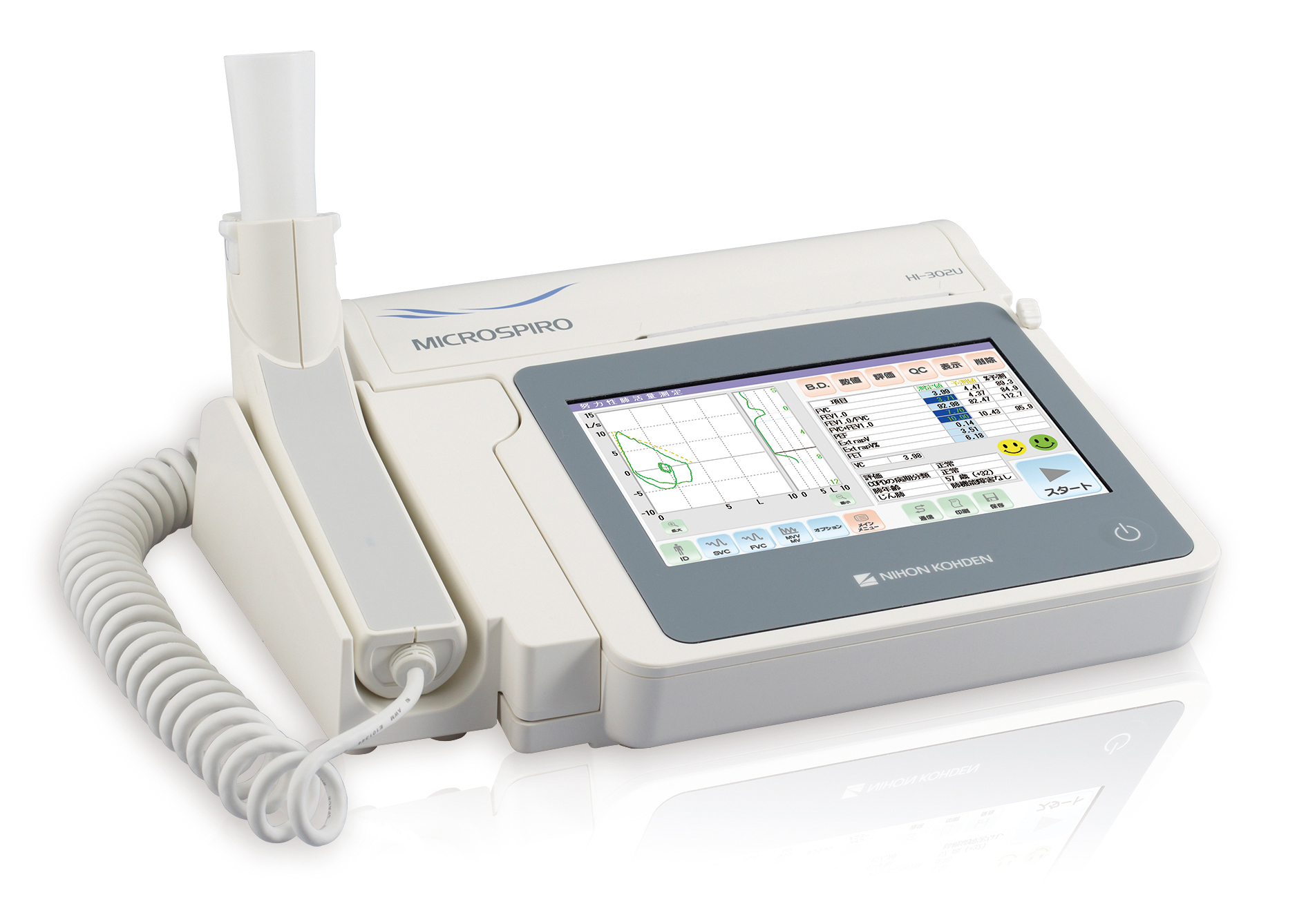 呼吸機能検査（スパイロメータ）